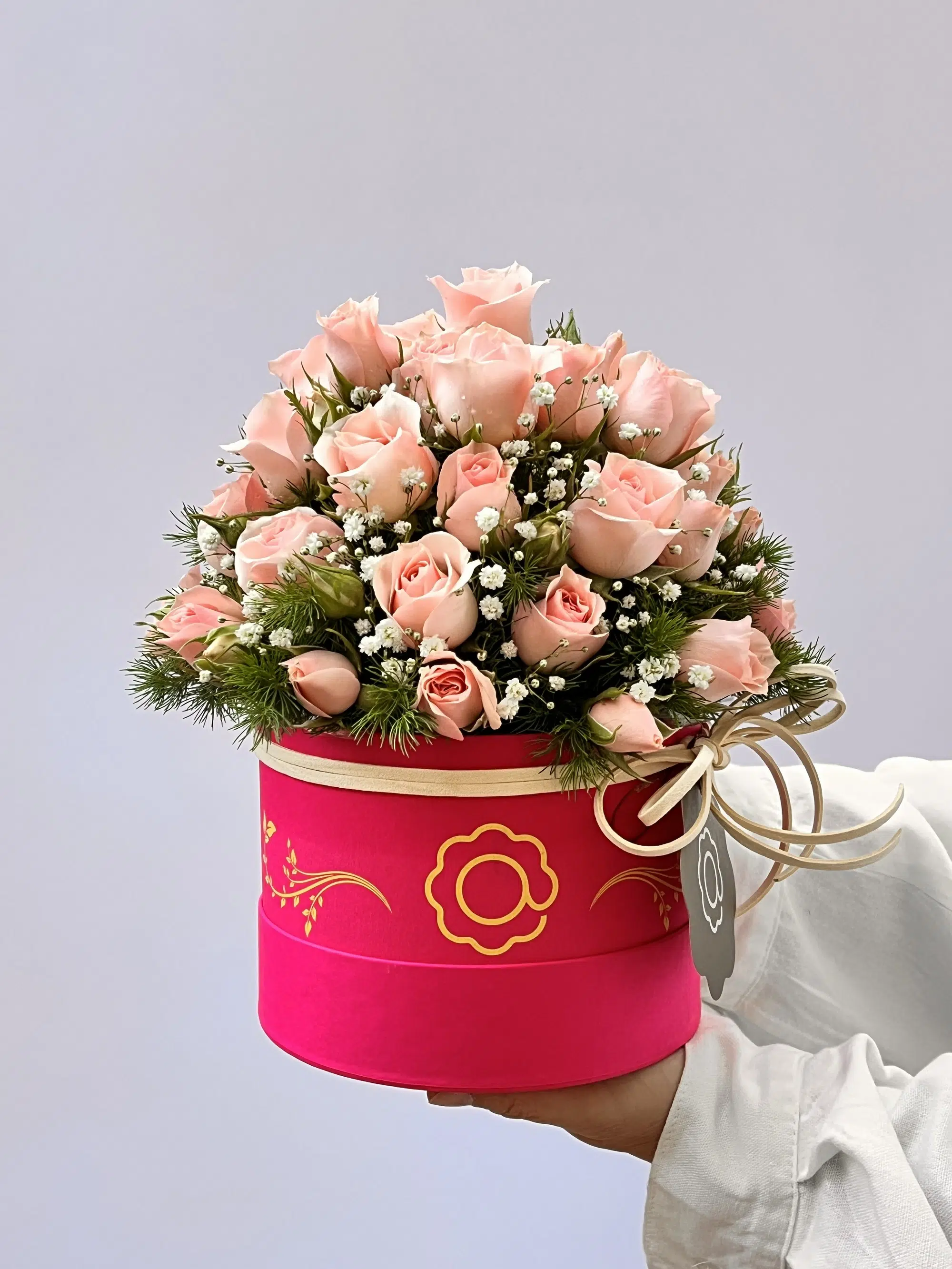 floricultura em porto alegre Rubi - Box de Mini Rosas Porcelana - Imagem 1