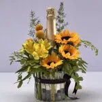 Kansas - Arranjo de Girassol e Espumante