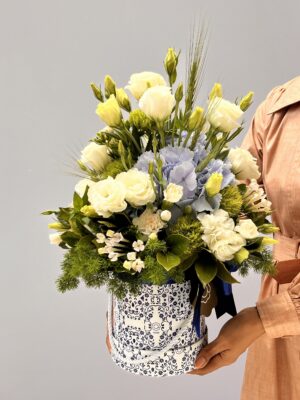 DeFranci - Box de Hortênsias e Flores Brancas