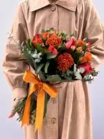 Laranjal - Buquê de Rosas, Mini Rosas e Celosias - Imagem 2