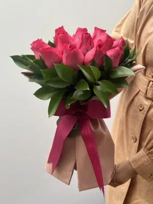 Pink Étreinte - Buquê de Rosas