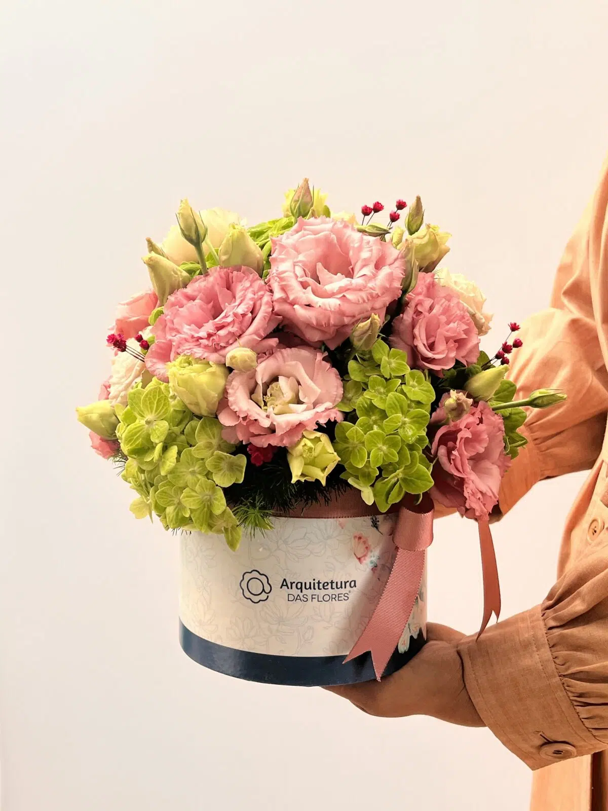 Aqua Belle - Box de Hortêsias e Lisianthus - Imagem 1