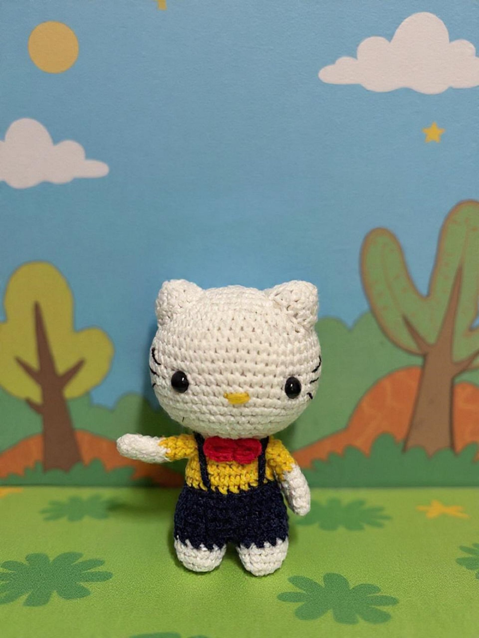 HelloKitty Hello Kitty de Amigurumi - Imagem 1