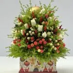 Sino de Belém - Arranjo de Mini Rosas