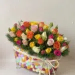 Color Bath - Arranjo de Mini Rosas