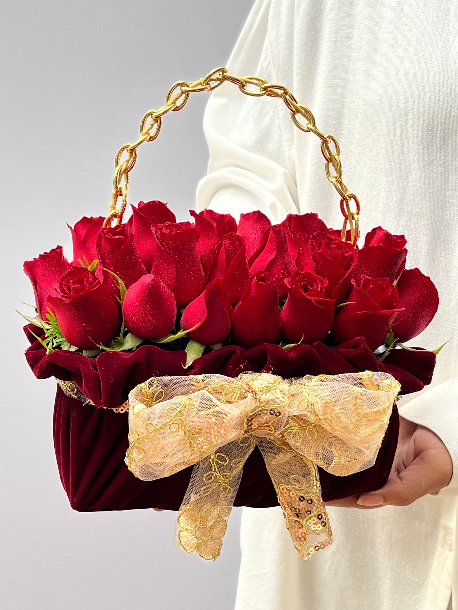 IMG_8790 Shoulder Bag- Arranjo de Rosas Vermelhas - Imagem 1