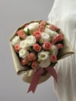 Belle Île - Buquê de Rosas e Lisianthus - Imagem 2