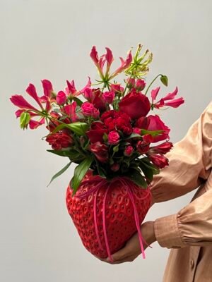 Mix de Flores vermelhas floricultura em gramado