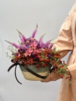 Coração de Outono - Arranjo Mix de Flores