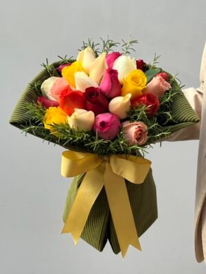 Buque Rosas Coloridas Floricuturas Perto De Mim Porto Alegre Arquitetura das Flores 3
