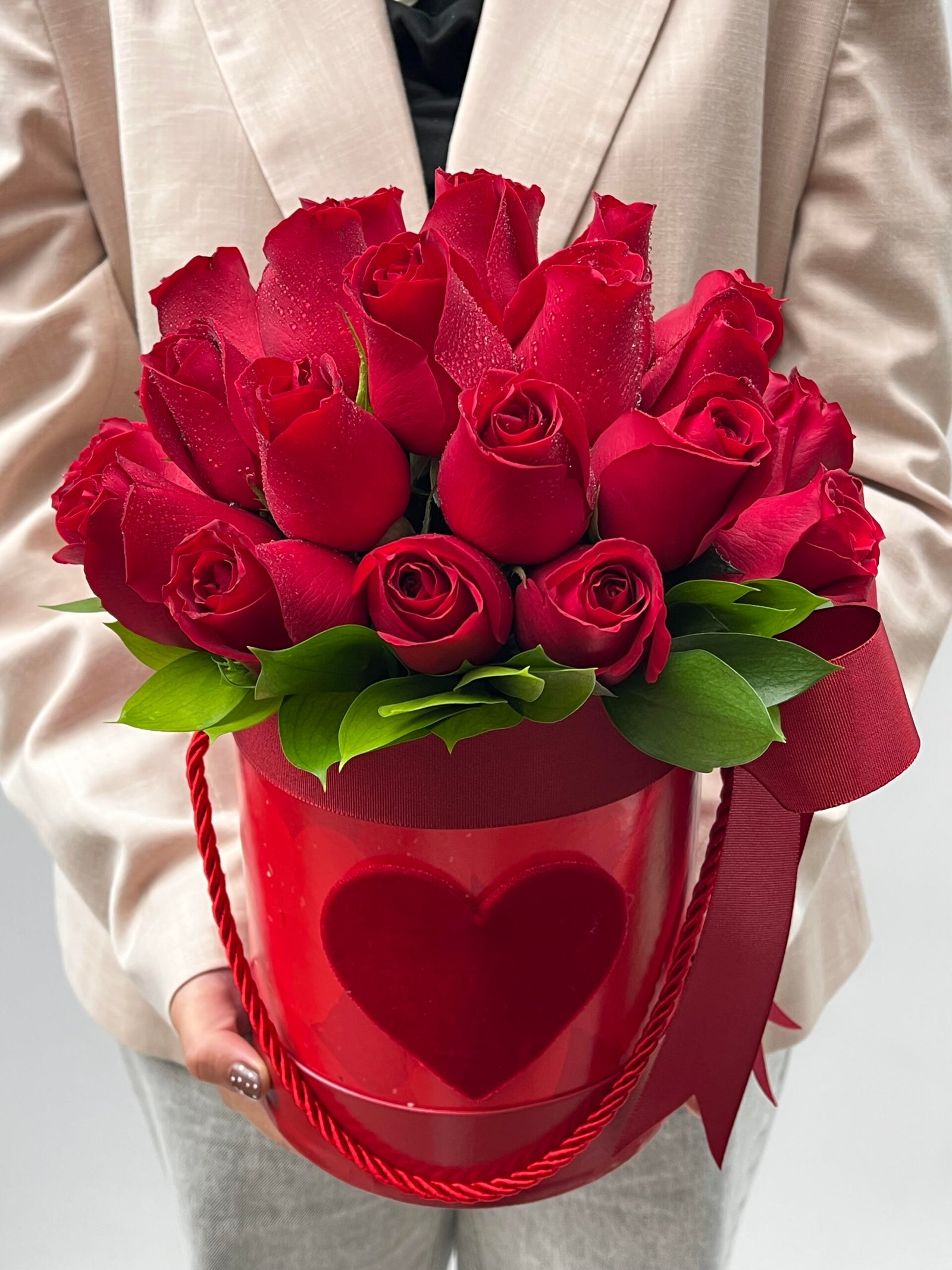 flores dia dos namorados, floriculturas Amour Rouge - Box de 30 Rosas - Imagem 1
