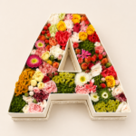 alphabet flower