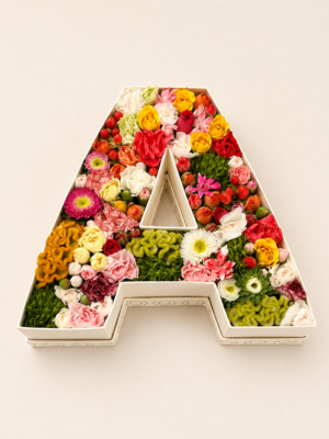 alphabet flower