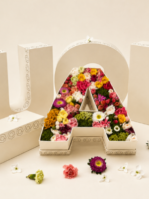 alphabet flower