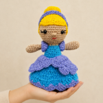 amigurimi princesa cinderela