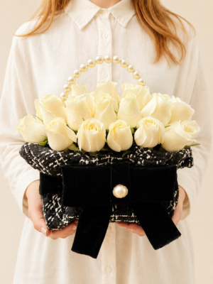 bag de rosas brancas