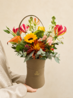 box flower com flores coloridas