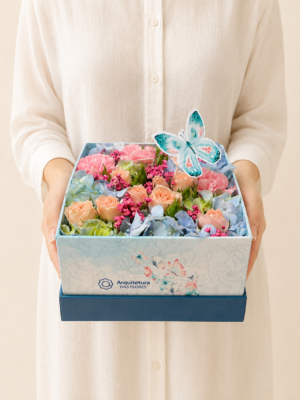 box flower de hortênsias