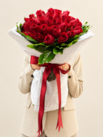 buquê de 50 rosas vermelhas
