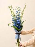 buquê de delphinum azul