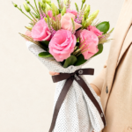 buquê de lizianthus