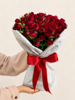buquê de mini rosas vermelhas