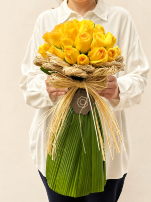 buquê de rosas amarelas