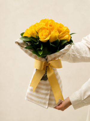 buquê de rosas amarelas