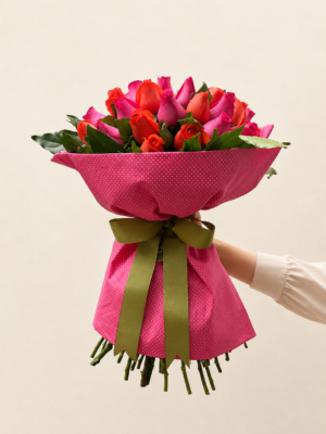 buquê de rosas cor de ros