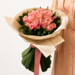 buquê de rosas cor de rosa