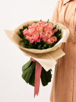 buquê de rosas cor de rosa