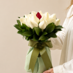 buquê de rosas romântico