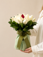 buquê de rosas romântico