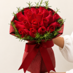 buquê de rosas vermelhas