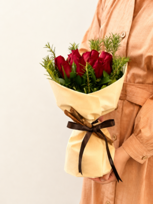 buquê de rosas vermelhas