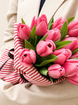 tulipas cor de rosa