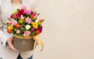 Box de flores para aniversário entregue em casa em Porto Alegre