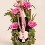 arranjo floral com chandon rosé (1)