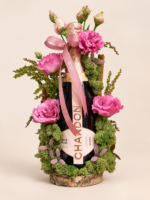 arranjo floral com chandon rosé (1)