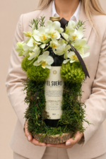 arranjo floral com vinho el sueño (1)