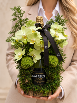 arranjo luxuoso com espumante e orquídeas (1)